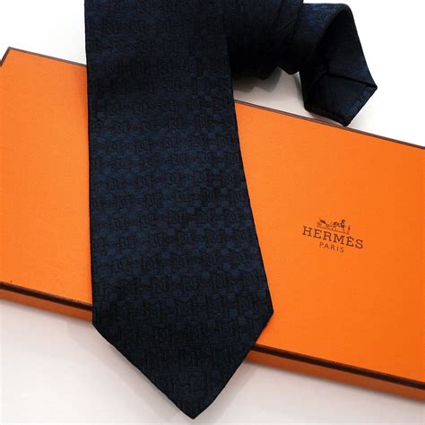 hermes black silk tie|authentic hermes ties online.